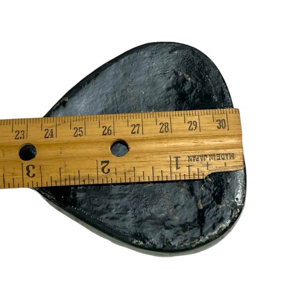 Vintage India paper Mâché trinket heart shape box Bird Tree hand painted signed - Picture 15 of 15